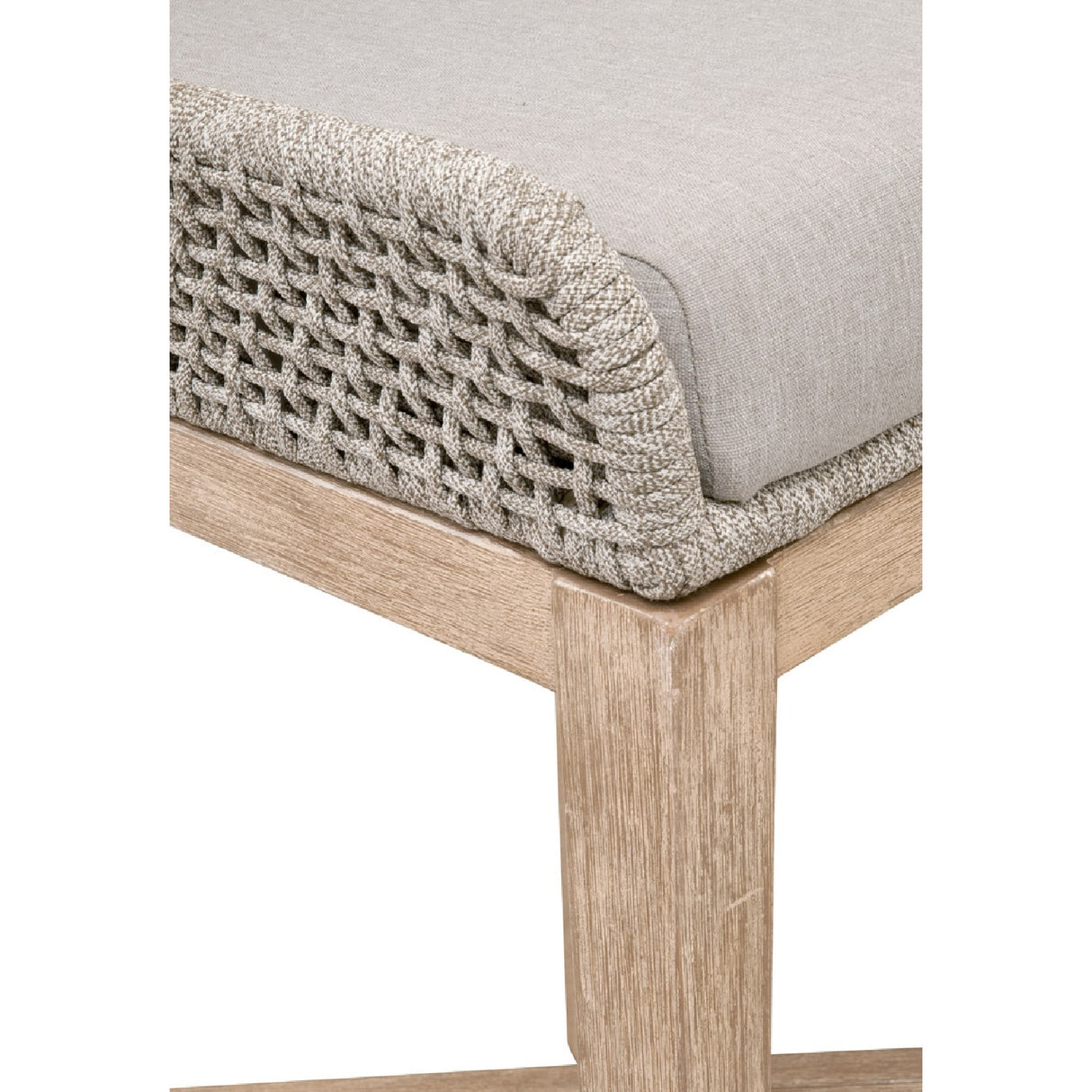   Taupe Stripe Rope Counter Stool | Oroa.com