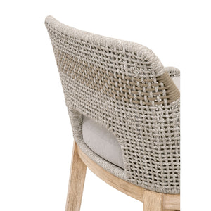   Taupe Stripe Rope Counter Stool | Oroa.com
