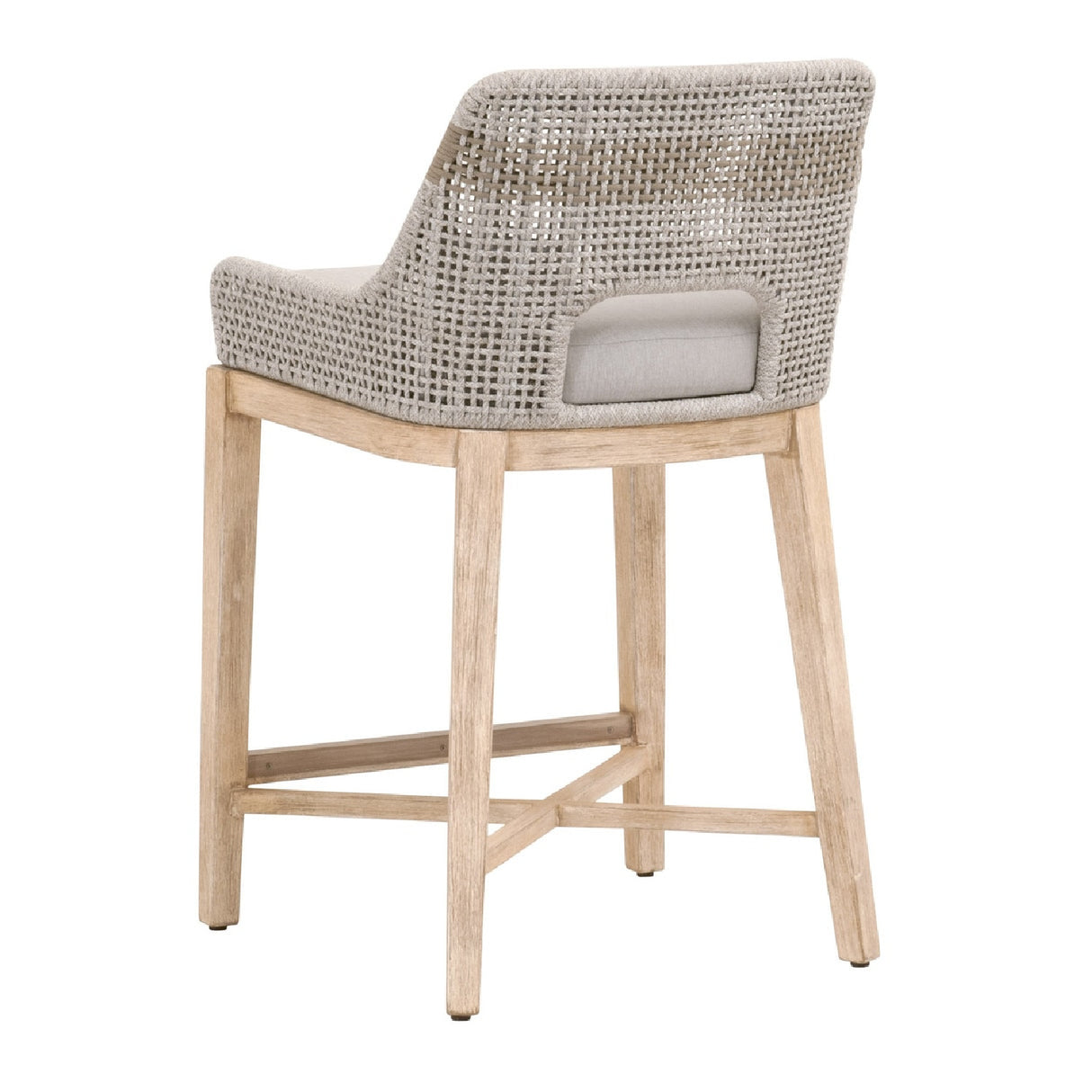   Taupe Stripe Rope Counter Stool | Oroa.com