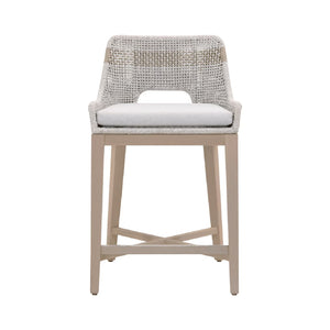   Taupe Stripes Outdoor Counter Stool | Oroa.com