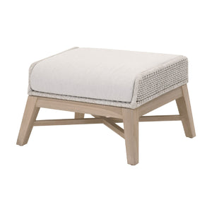   Taupe Rope Outdoor Footstool | Oroa.com