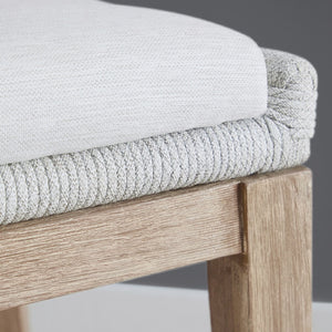   White Flat Rope Counter Stool | Oroa.com