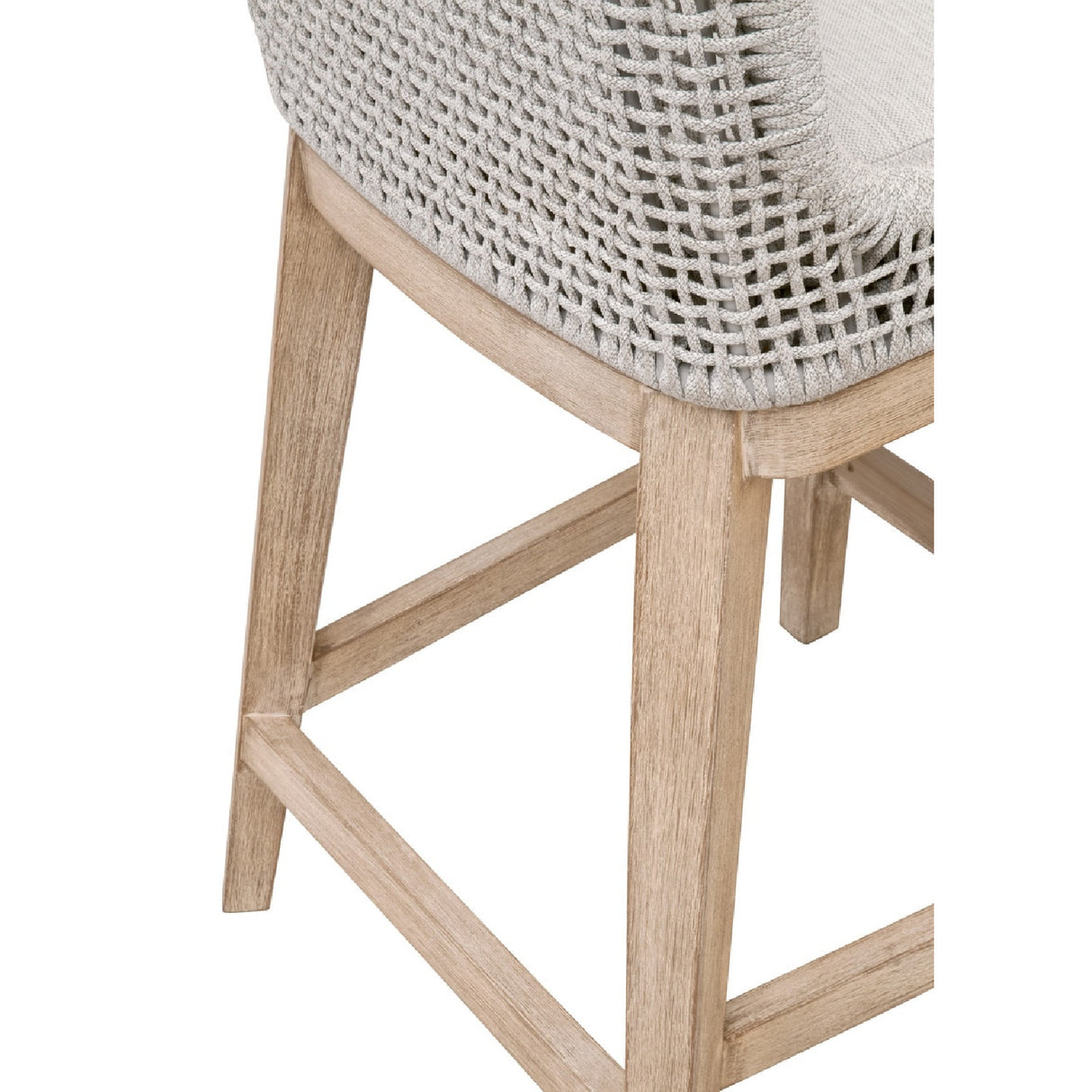   White Flat Rope Counter Stool | Oroa.com