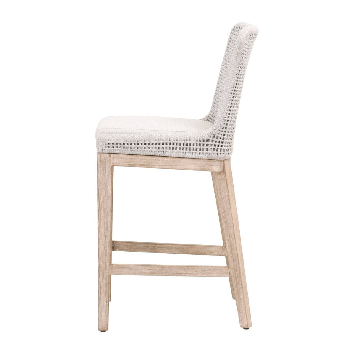   White Flat Rope Counter Stool | Oroa.com