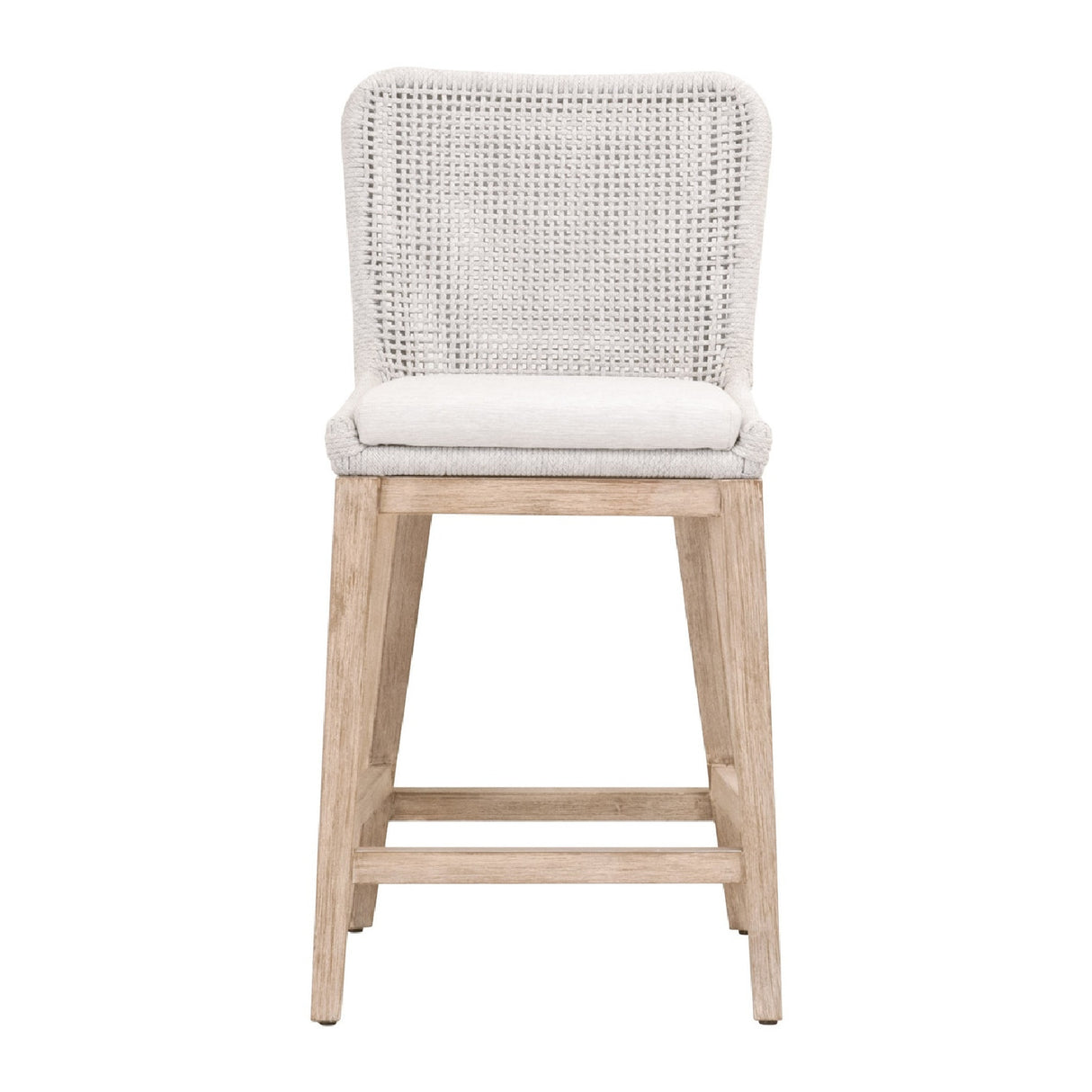   White Flat Rope Counter Stool | Oroa.com