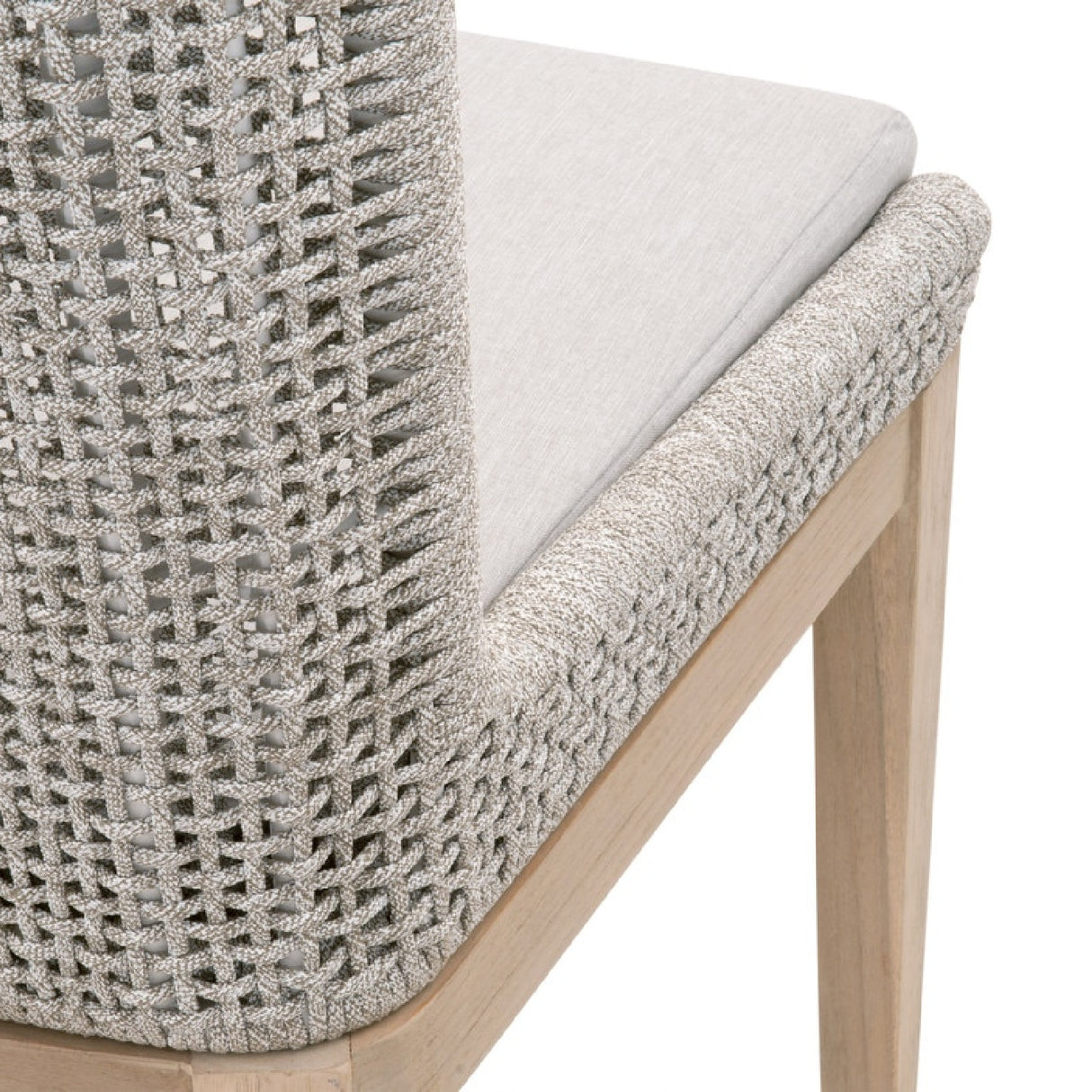   White Rope Outdoor Dining Chairs (2) | Oroa.com