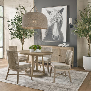   Beige Rope Dining Chairs (2) | Oroa.com