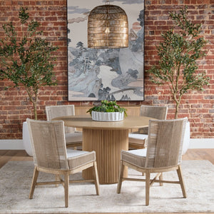   Beige Rope Dining Chairs (2) | Oroa.com