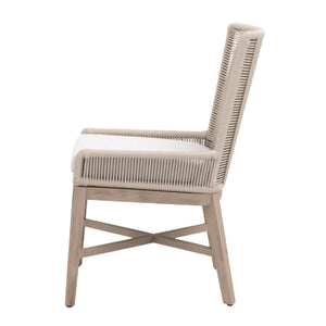   Beige Rope Outdoor Dining Chairs (2) | Oroa.com
