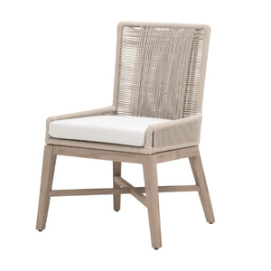   Beige Rope Outdoor Dining Chairs (2) | Oroa.com