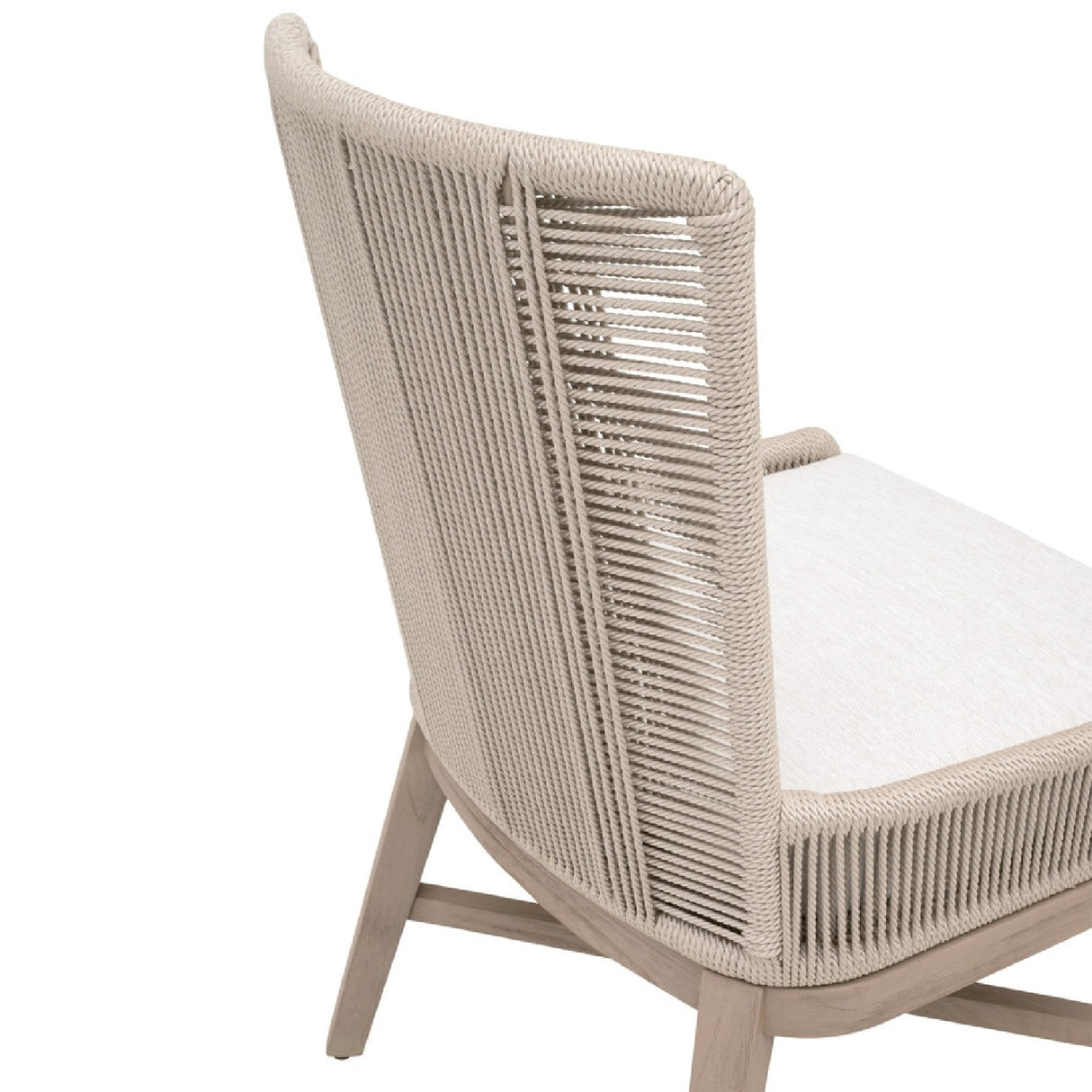   Beige Rope Outdoor Dining Chairs (2) | Oroa.com