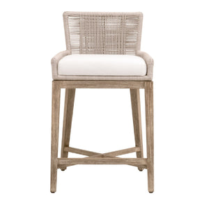   Beige Twist Rope Counter Stool | Oroa.com
