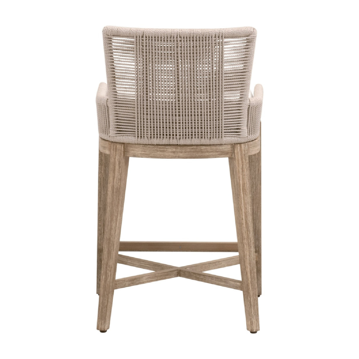   Beige Twist Rope Counter Stool | Oroa.com