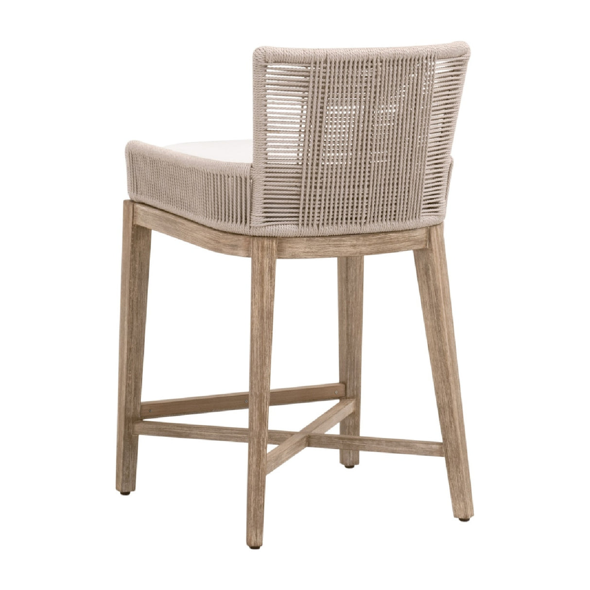   Beige Twist Rope Counter Stool | Oroa.com