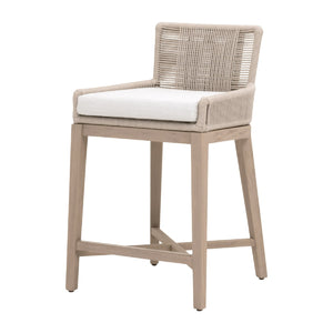   Beige Rope Outdoor Counter Stool | Oroa.com