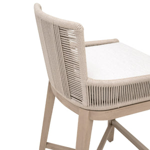  Beige Rope Outdoor Counter Stool | Oroa.com