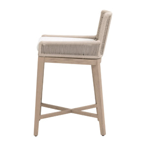   Beige Rope Outdoor Counter Stool | Oroa.com