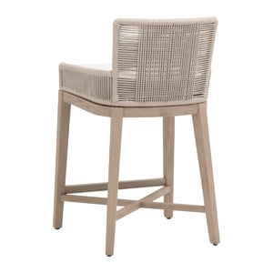  Beige Rope Outdoor Counter Stool | Oroa.com