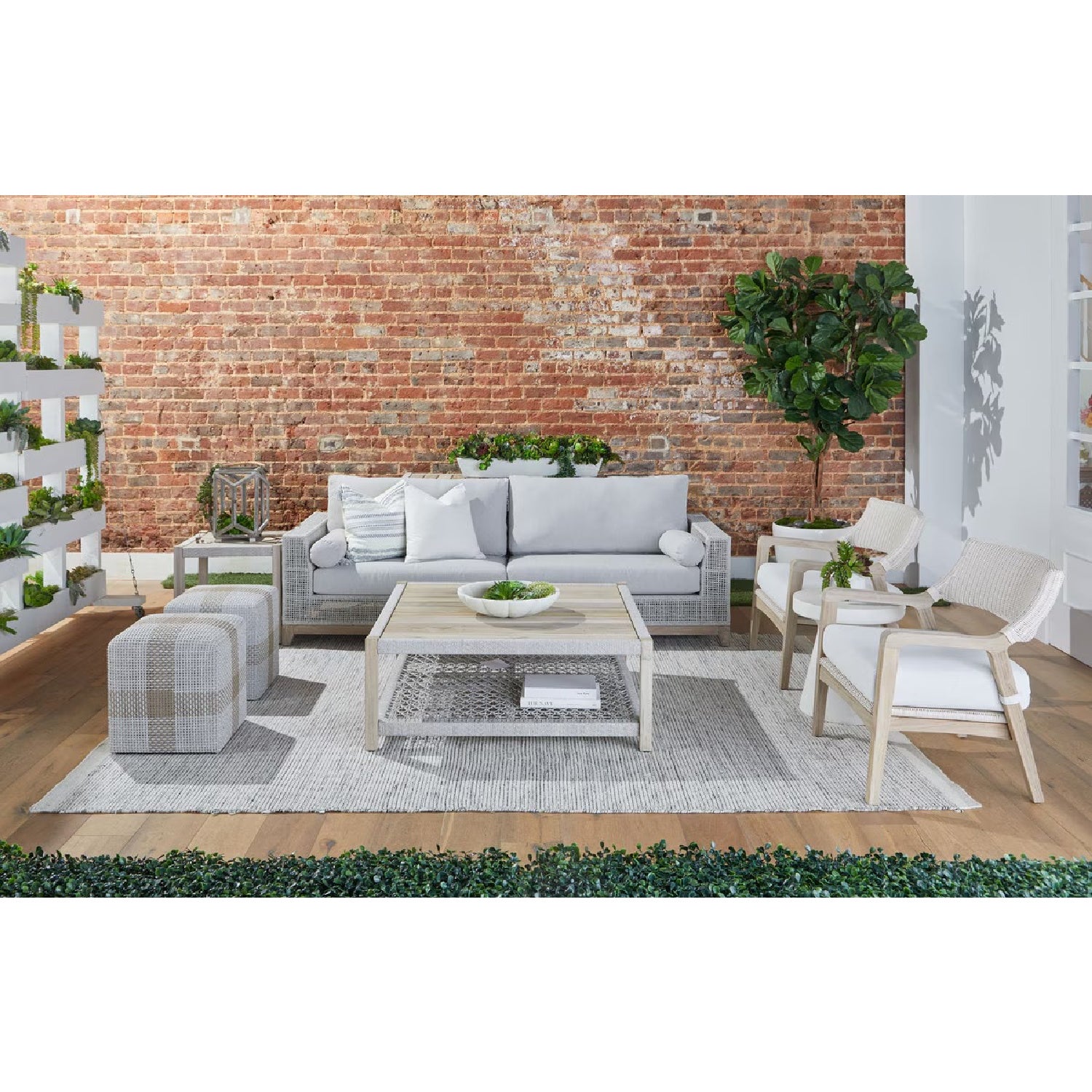 Teak Square Outdoor Coffee Table | Living Essentials Wrap