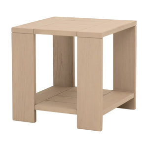   Teak Scandinavian Outdoor End Table | Oroa.com