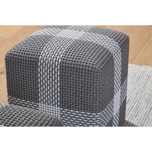   Modern European furniture - Woven Flat Rope Indoor/Outdoor Ottoman - www.oroa.com | Oroa.com