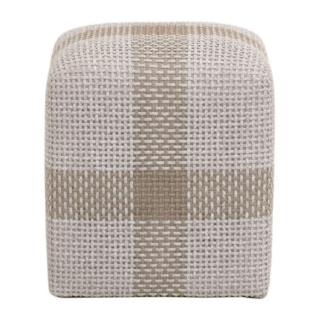   Modern European furniture - Woven Flat Rope Indoor/Outdoor Ottoman - www.oroa.com | Oroa.com