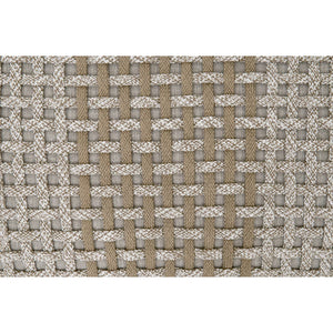   Modern European furniture - Woven Flat Rope Indoor/Outdoor Ottoman - www.oroa.com | Oroa.com
