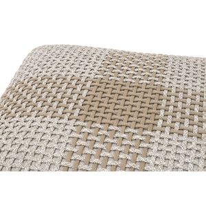   Modern European furniture - Woven Flat Rope Indoor/Outdoor Ottoman - www.oroa.com | Oroa.com
