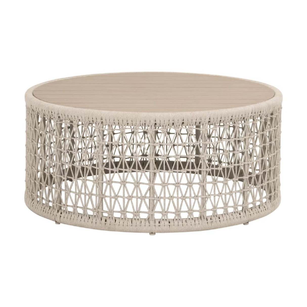   Beige Rope Outdoor Coffee Table | Oroa.com