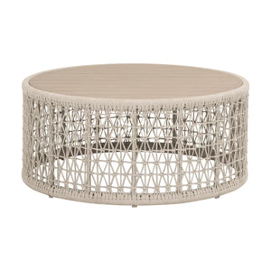   Beige Rope Outdoor Coffee Table | Oroa.com