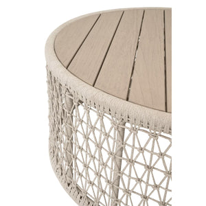   Beige Rope Outdoor Coffee Table | Oroa.com