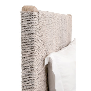   Whitewashed Abaca Rope Bed | Oroa.com