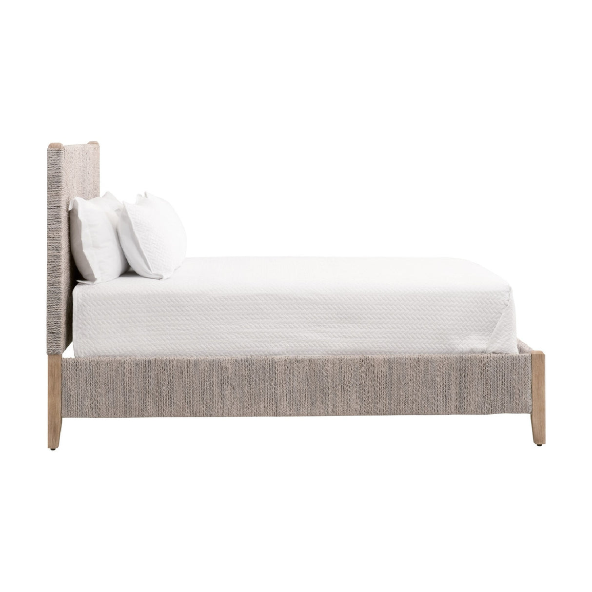   Whitewashed Abaca Rope Bed | Oroa.com