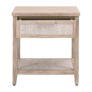   Gray Mahogany 1-Drawer Nightstand | Oroa.com