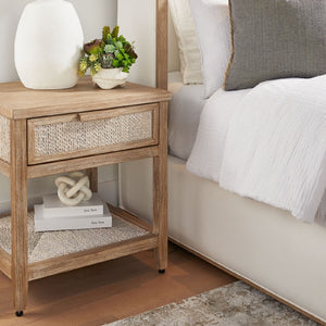   Gray Mahogany 1-Drawer Nightstand | Oroa.com