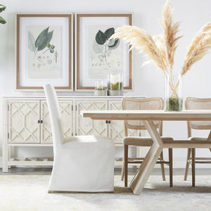   White Dining Chair Slipcovers (2) | Oroa.com