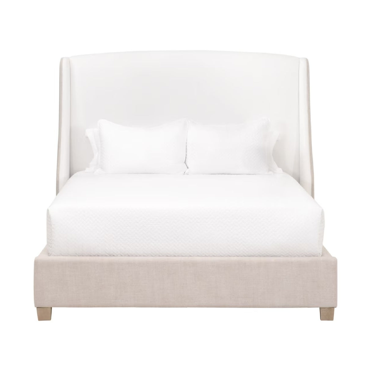   Beige Fabric Bed | Oroa.com