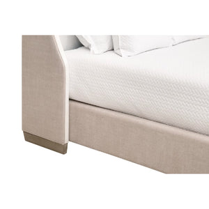   Beige Fabric Bed | Oroa.com