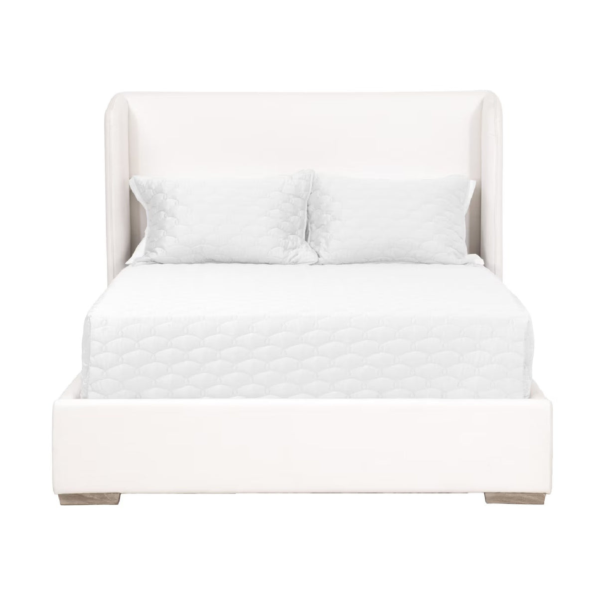   White Upholstered California King Bed | Oroa.com