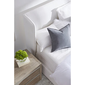   White Upholstered California King Bed | Oroa.com