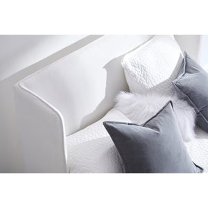   White Upholstered California King Bed | Oroa.com