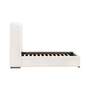   White Upholstered Twin Bed | Oroa.com