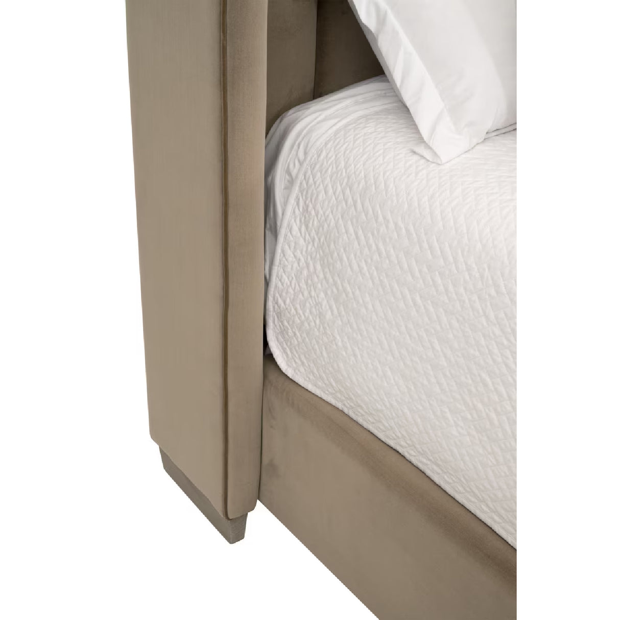   Modern European furniture - Velvet Channeled Queen Bed - www.oroa.com | Oroa.com