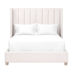   Modern European furniture - Velvet Channeled Queen Bed - www.oroa.com | Oroa.com