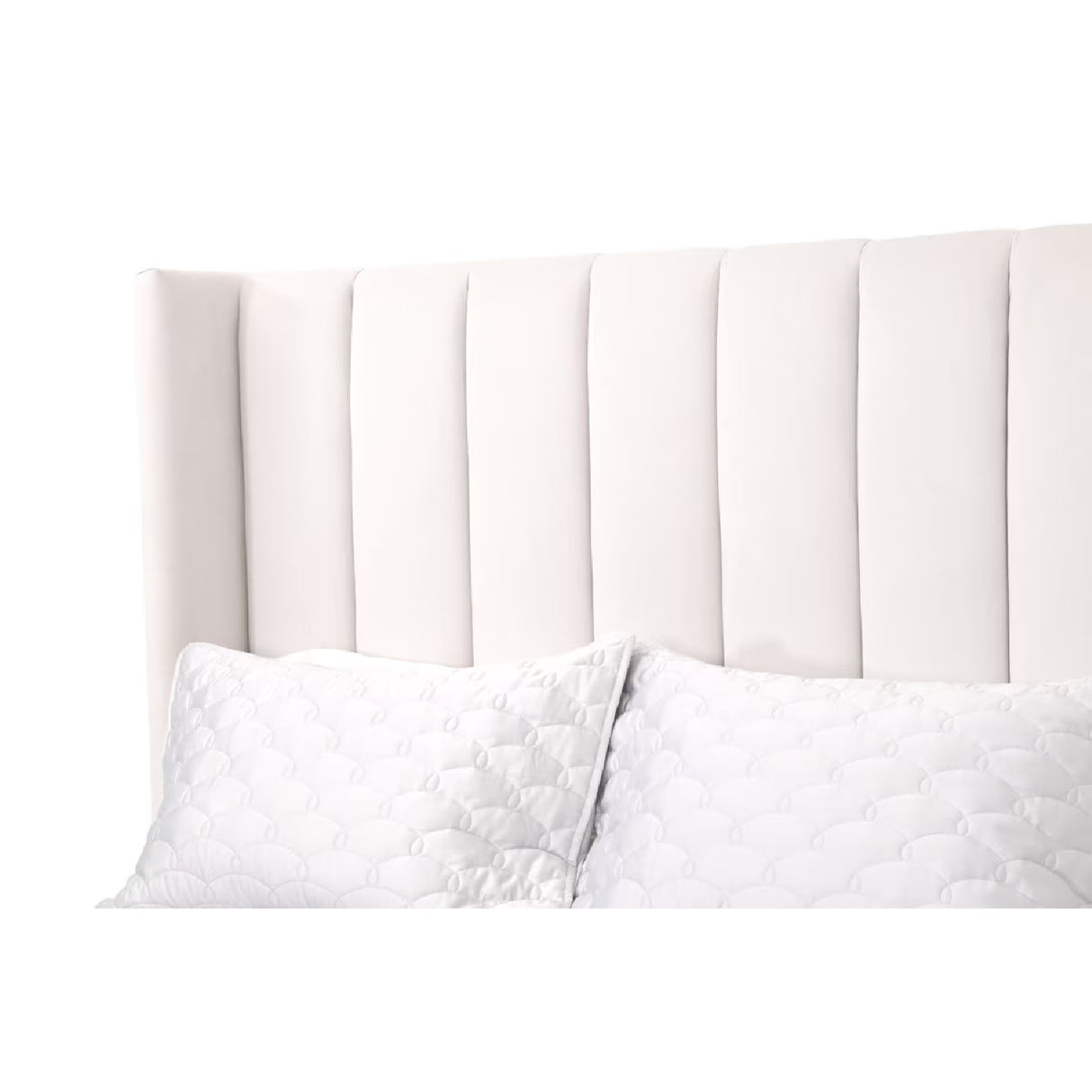   Modern European furniture - Velvet Channeled Queen Bed - www.oroa.com | Oroa.com