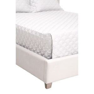   Modern European furniture - Velvet Channeled Queen Bed - www.oroa.com | Oroa.com