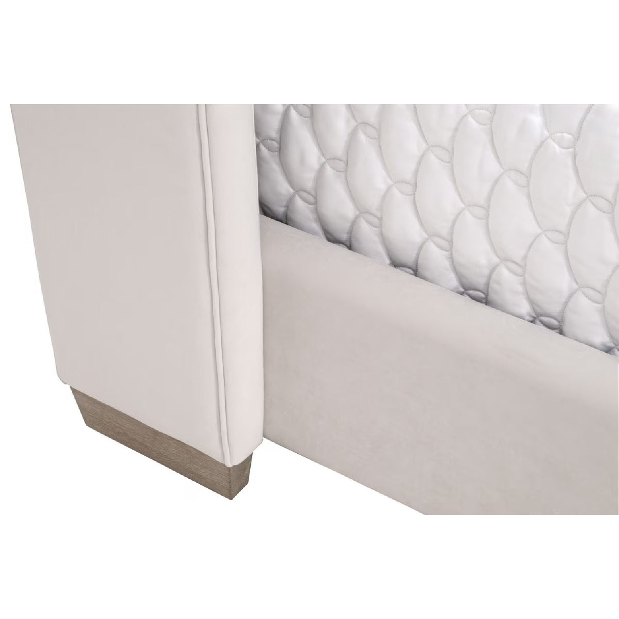   Cream Velvet California King Bed | Oroa.com
