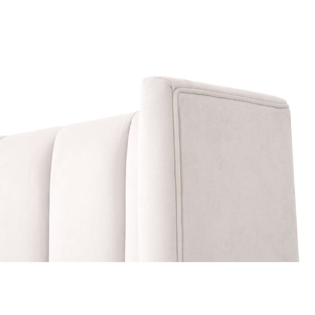   Cream Velvet California King Bed | Oroa.com