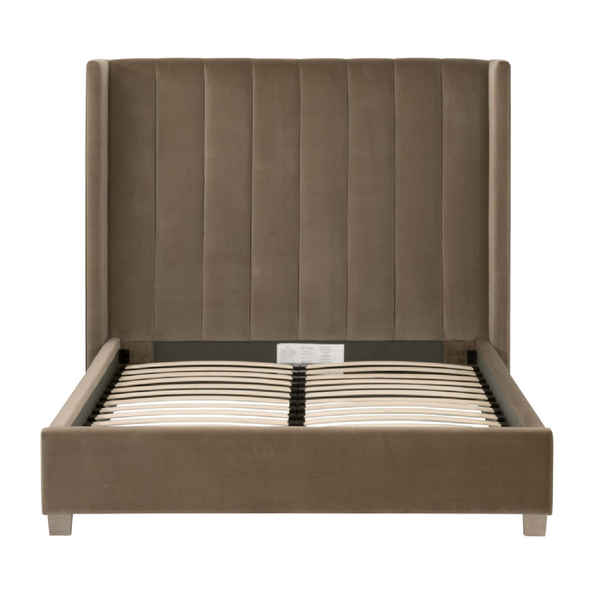   Channeled Velvet King Bed | Oroa.com