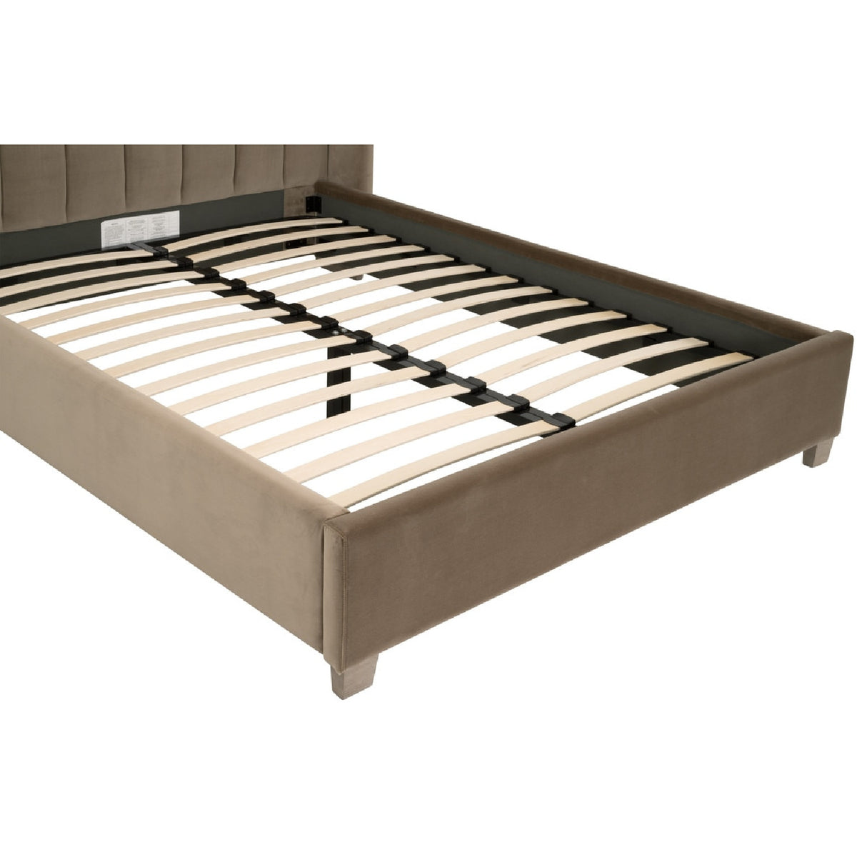   Channeled Velvet King Bed | Oroa.com